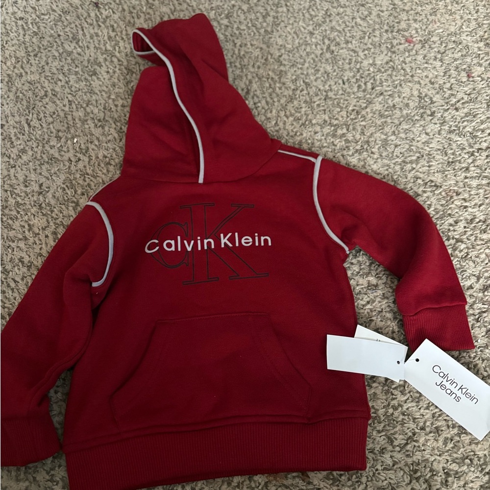 Calvin Klein Jeans Baby Burgundy Hoodie